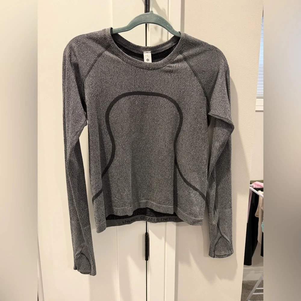 Lululemon Swiftly Tech Long-Sleeve Shirt 2.0 *Waist Length Size 10 - Picture 4 of 7